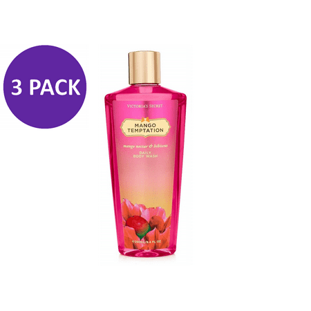 Victoria's Secret Mango Temptation Body Wash Shower Gel 8.4 oz - 3 (Best Shower Gel In The World)