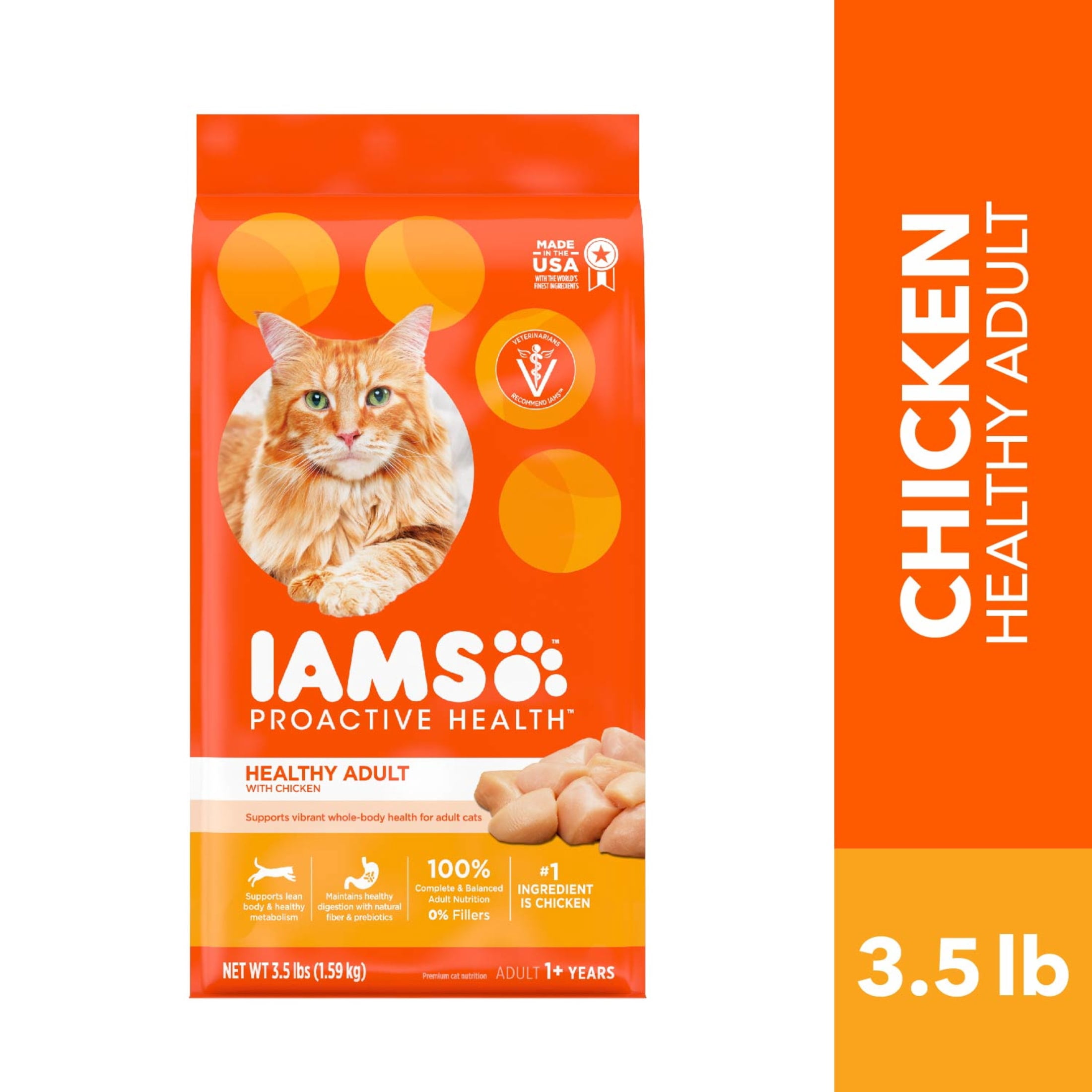 Iams Proactive Health Chicken Dry Cat Food, 3.5 Lb Bag