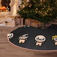thumbnail image 2 of Lsque The Binding of Isaac Print Christmas Tree Skirt with Ties and Velcro,Xmas Holiday Decorations, Adjustable Tree Skirt-36", 2 of 6