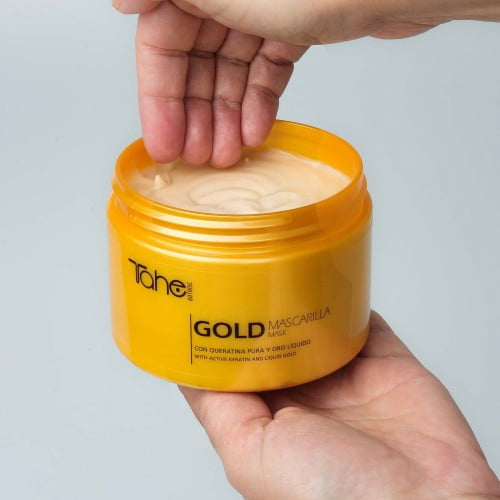 Tahe Botanic Gold Regenerating Hair Mask with Pure Keratin and Liquid Gold, 300ml