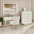 thumbnail image 2 of Michael Amini La Rachelle Vanity Desk - Champagne Ivory, 2 of 10