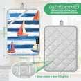 thumbnail image 6 of Yayeee Pot Holders Kitchen Heat Resistant with Pocket 7"x9.8" Cotton Oven Cooking Hot Pads, Blue Sailboats, 6 of 7