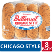 Butternut Chicago Style Buns, 12 oz, 8 Count