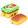 thumbnail image 2 of 1Pc Cute Hamburger Pencil Sharpener with Two Rubbers Erasers Student Stationery, 2 of 5