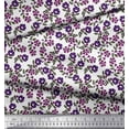 thumbnail image 2 of Soimoi Poly Georgette Fabric Leaves & Floral Block Decor Fabric Printed Yard 42 Inch Wide, 2 of 3