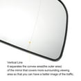 thumbnail image 4 of Unique Bargains Right Passenger Side Rearview Mirror Glass Replacement Non-heated White Glass Fit for Opel for Astra G, 4 of 6