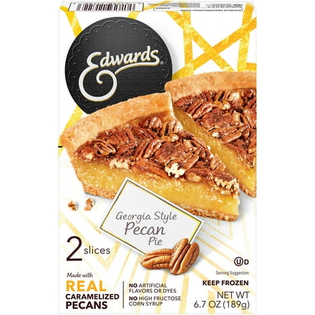 Edwards Desserts Georgia Style Pecan Pie, 2 Pie Slices, 6.70 oz