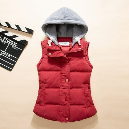 

Tawop Long Winter Coats For Women Hooded Casual Fashion Zippers Loose Sleeveless Zipper Solid Warmtops Vest Blazer Jackets For Women Scrub Jackets For Women