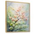 thumbnail image 2 of Designart "Spring Blooms of American Basswood Tree III" Landscapes Framed Wall Art - Country Green Tree Hallway Framed Wall Art Decor, 2 of 6