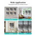 thumbnail image 6 of Window Privacy Film, Grey Coastal UV Sun Blocking Window Tint Film Heat Control One Way Blackout Window Film, Spring Summer Ocean Beach Oil Painting Modern Non Adhesive Static Cling 23.6x78.7 In, 6 of 7