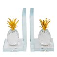 thumbnail image 2 of Sagebrook Home 14462-01 S/2 CRYSTAL PINEAPPLE BOOKENDS, CLEAR, 2 of 2