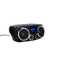 thumbnail image 2 of Reproductor de CD RIPTUNES Negro con Sonido Estéreo Bluetooth y Graves Mejorados, 2 of 8