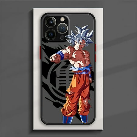 D-Dragon Ball Cool Goku Phone Case For iPhone 15 14 13 12 11 Pro Max mini XS XR X 8 Plus SE Frosted Translucent Cover LZ