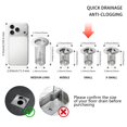 thumbnail image 2 of Colador para desagüe de lavabo RYHUHJM de acero inoxidable 304, 2 of 6