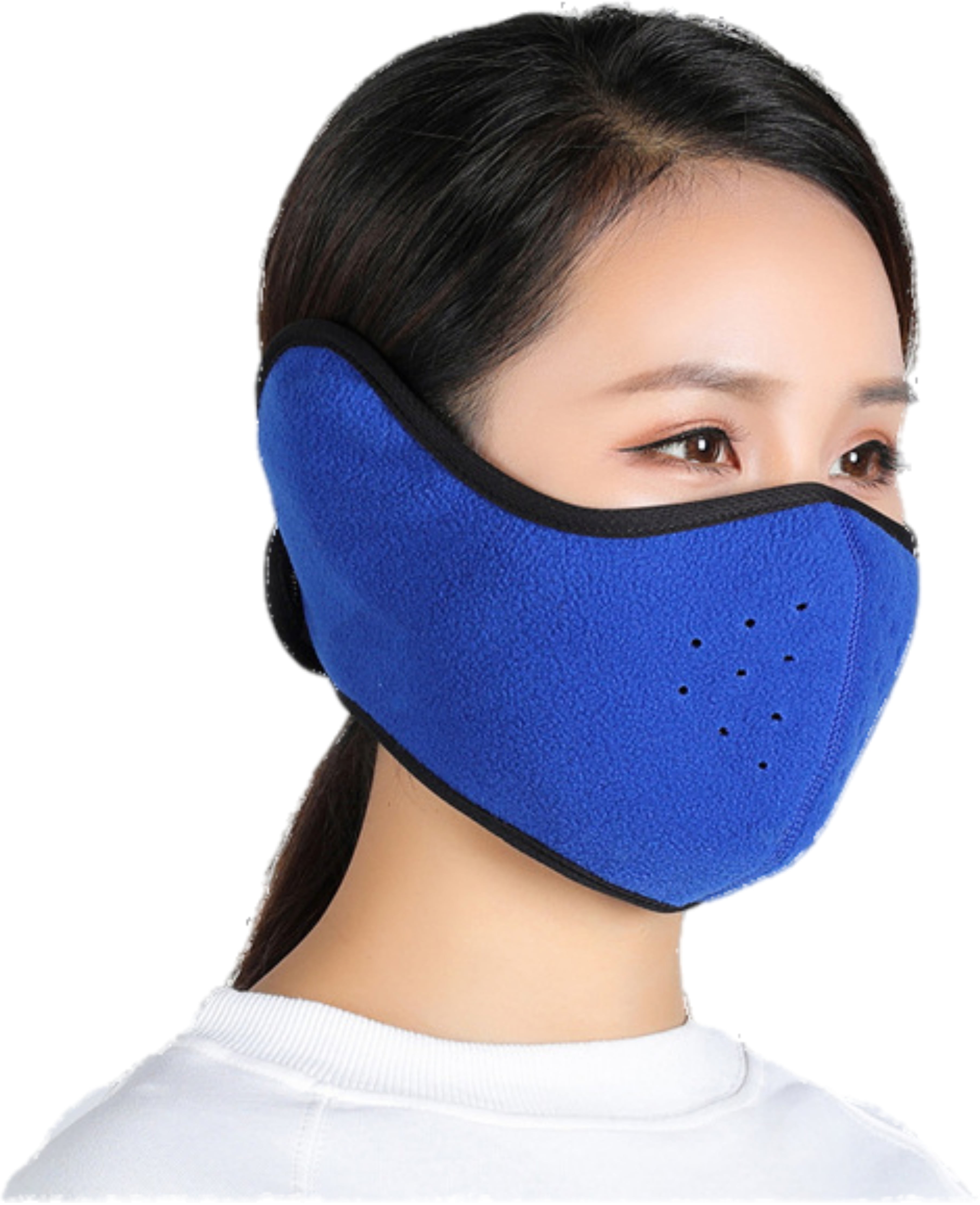 Polar Fleece Winter Face Mask for Men Women Fleece Windproof Half Face