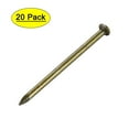 thumbnail image 2 of Uxcell 50mm / 2" Wall Cement Nail Carbon Steel Electroplating Bronze 20 Pack, 2 of 5