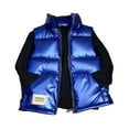 thumbnail image 2 of Kids Thickened Cotton Sleeveless Vest, Warm Quilted Padded Inner Layer for Girls & Boys Ages 2-14, All Season Wear for School, Outdoor and Casual Layering Blue, 2 of 3