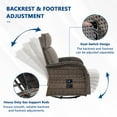 thumbnail image 5 of 3-Piece Patio Swivel Recliner Chairs with Side Table, Outdoor Wicker Reclining Lounge Chairs with Adjustable Back and Footrest, Rattan Outdoor Furniture Set with Gray Cushions, 5 of 9
