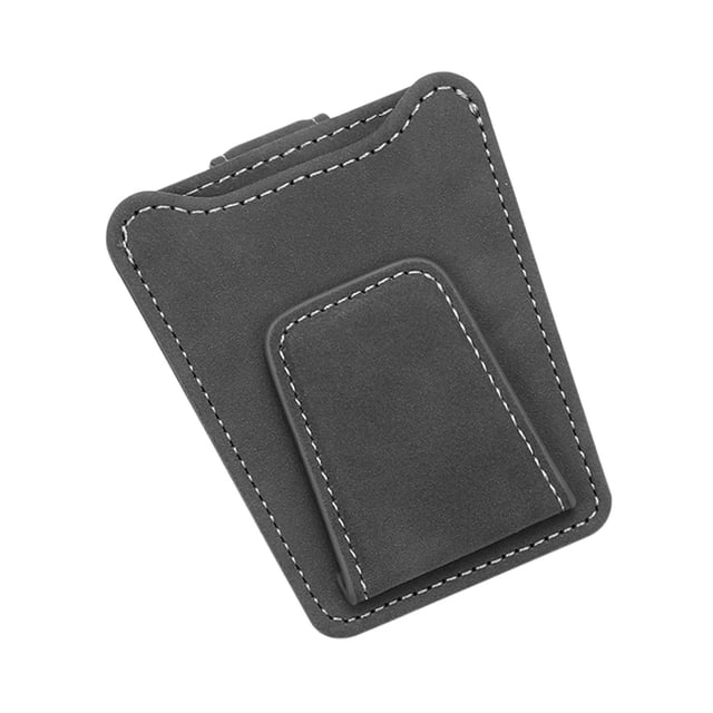 Soporte para gafas de coche, soporte para gafas de sol de ante, parasol de piel, caja de almacenamiento para tarjetas