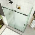 thumbnail image 2 of Aston SEN984F-ORB-60-10 76 x 60 x 33.8125 in. Coraline Frameless Sliding Shower Enclosure with Frosted Glass, Oil Rubbed Bronze, 2 of 7