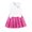 Hot Pink, variant on Baby Girl Outfits Graphic Print Sleeveless Lapel Polo Shirt And Pleated Skirt 2 Piece Outdoor Wear Baby Girls' Clothing Sets 2 Years-3 Years