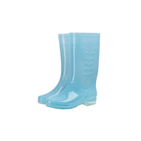 

HOMBOM Slouch Mid-Calf Boot White Shoes For Women Girls Ladies Outdoor Cowboy Boots For Women Rain Boots Fall Autumn Boots For Clearence
