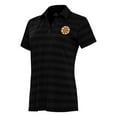 thumbnail image 2 of Women's Antigua Black Boston Bruins Tunnel Polo, 2 of 3