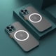 thumbnail image 1 of Funda magnética mate de lujo para carga inalámbrica Magsafe para iPhone 14 13 11 12 Pro Max Mini Plus XS Max XR X Armor funda Dengxun unisex, 1 of 2