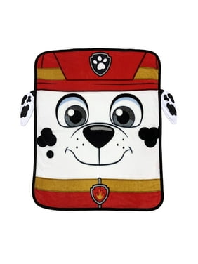 PAW Patrol Kids Throw with 3D Embellishments, 40 x 50, Doggy Dog World