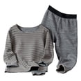 thumbnail image 1 of 1. Duplica la elasticidad para dar a los bebés más espacio para crecer. Los conjuntos de pijamas de dos piezas para niños tienen un ajuste ceñido y no pierden su suavidad y elasticidad después de, 1 of 5
