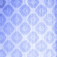 thumbnail image 1 of Ahgly Company Indoor Square Abstract Blue Contemporary Area Rugs, 4' Square, 1 of 4
