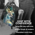 thumbnail image 7 of Cauagu Colorful Stained Glass Deer Insulated Lunch Bag - Reusable Lunch Box Thickened Thermal Leakproof Lunch Tote Bag for Adult Office/Travel Picnic, 7 of 7