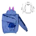 thumbnail image 3 of Sudadera Stitch, Personaje Animado, Serigrafiado Con Capucha, 3 of 6