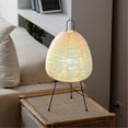 thumbnail image 3 of Japanese Rice Paper Lantern Led Table Lamp Living Room Bedroom Bedside Study Hotel Homestay Tripod, 3 of 5