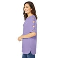 thumbnail image 3 of Woman Within Plus Size Cut-Out Sleeve Tunic, 3 of 3