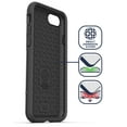 thumbnail image 4 of Encased iPhone SE Belt Clip Holster Case (2020/2022 Rebel Armor) Protective Rugged Full Body Cover with Holder (Black), 4 of 9