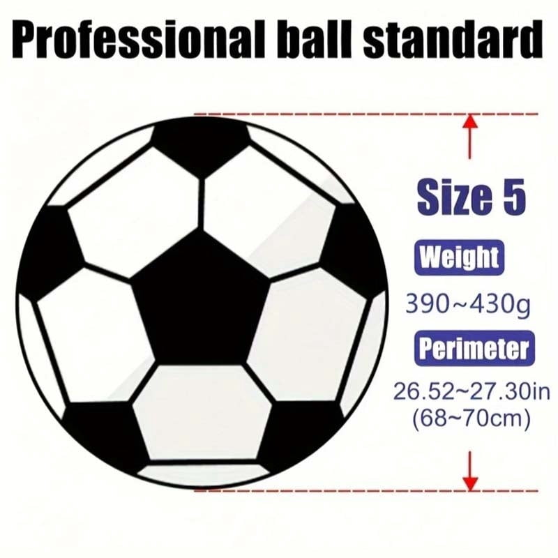 Competition Football Size 5 Youth Team Professional Soccer Team Sports Professional Training Ball Wear-Resistant High Elastic