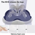 thumbnail image 3 of Ergonomic Memory Foam Seat Pillow for Sciatica and Tailbone Pain Relief, Office & Car Seat Support, Integrated Posture Corrector for Hamstring and Hip Well-being, 3 of 6