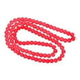 thumbnail image 2 of HOMYL 2xTransparent Frosted Glass Round Beads 8mm for Jewelry Craft Making Red 2 Pcs, 2 of 8