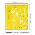 thumbnail image 2 of Traceease Female Human Figure Template Stencils Fashion Designers Drafting Tools, Female Human Figure Template-EE, 2 of 4