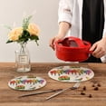 thumbnail image 5 of FREEAMG Cotton Tropic Colors Parrots Woven Pot Holder Trivets Set,2 Pcs Round Coasters Placemat for Cooking Baking Hot Dish Pan Pot Bowl Teapot(7&9 Inches), 5 of 5