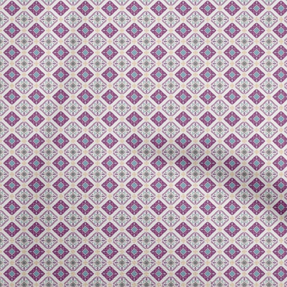 oneOone Rayon Purple Fabric Asian Kilim Sewing Craft Projects Fabric Prints By Yard 56 Inch Wide