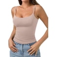 thumbnail image 2 of PINKMSTYLE Débardeurs Basiques pour Femmes à Encolure Dégagée Doublée Débardeurs Ajustables d'Été Sans Manches, 2 of 8