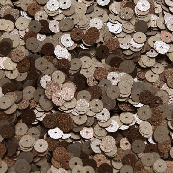 Bronze Brown Sequins 6mm Matte Silk Frost Made in USA