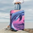thumbnail image 5 of Cauagu Hawaiian Beach Dolphin Print Travel Luggage Cover,Travel Dust-proof Suitcase Cover Softside Suitcase Protector for 18-32inch,Not Included Suitcase, 5 of 8