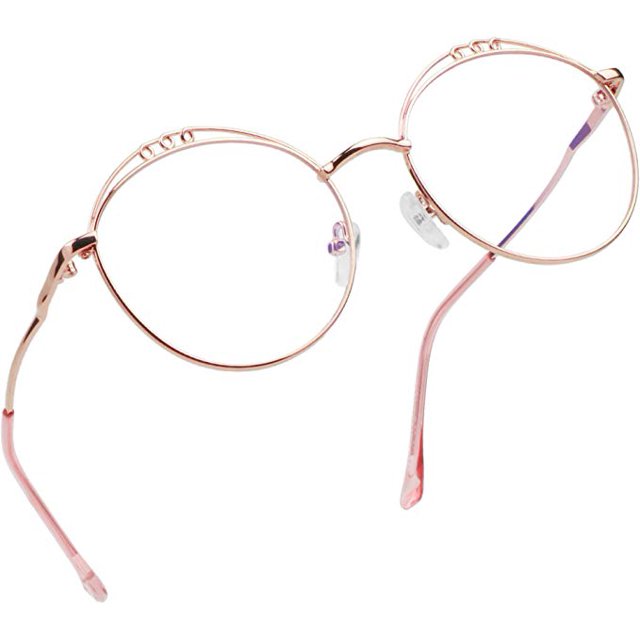 LifeArt Blue Light Blocking Computer Reading Glasses with Transparent Lens for Women/Men