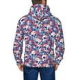 thumbnail image 5 of Zip Up Hoodies for Men - daisy Skull red flower Long Sleeve Comfrt Men'S Fashion Hoodies & Sweatshirts, Jackets for Men Hoodies Pullover Clothing Clothes with Pouch, 5 of 5