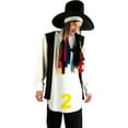 thumbnail image 3 of Fun Shack Mens 1980s New Wave Popstar Legend Costume Adult 80s Pop Star Singer Halloween Black M, 3 of 5