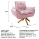 thumbnail image 5 of Sillón Odette base giratoria - Rosa claro WEIK Odette, 5 of 5