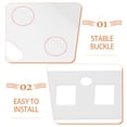 thumbnail image 3 of Masteelf  20 Pcs Shelf Connectors Bracket Detachable Corner Brace Support White, 3 of 7